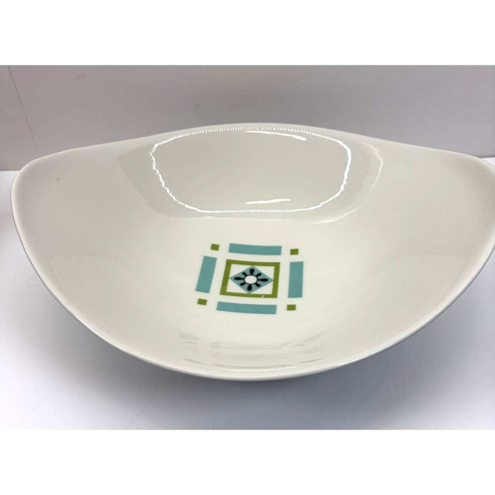 Rare Ben Seibel Iroquois Informal Bombay Green Oval Serving Bowl MCM Atomic READ